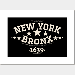 New York Bronx 'Yield to the Evil' Logo Shirt - Urban Streetwear Collection Posters and Art